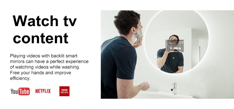 espelho para banheiro smart tv