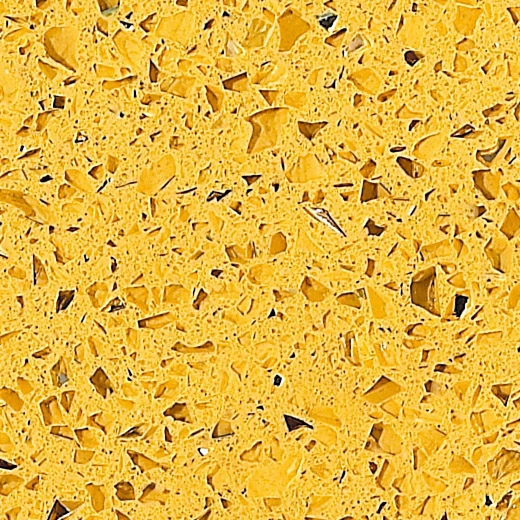 OP1802 Quartzo Artificial Cor Amarela Estelar para Armário Topo de Cozinha