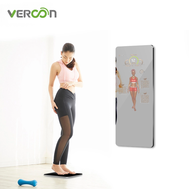 Espelho de fitness inteligente Vercon de 32 polegadas para exercícios em casa