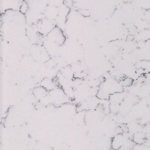 Material de bancada de quartzo branco médio com amostras de quartzo - OP6305