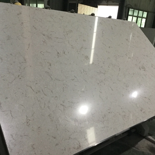 OP6014 Fabricante de bancadas de resina de quartzo de cor cinza Carrara