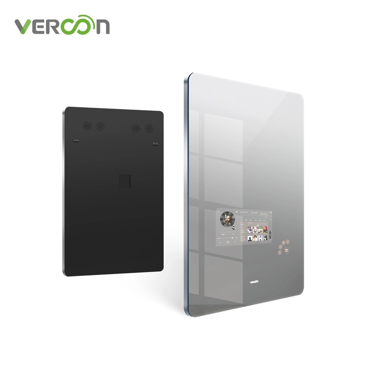 Espelho inteligente para banheiro Vercon S8 sem luz de tira de LED