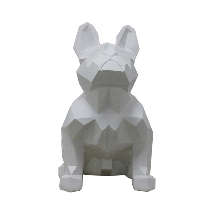 Estátua de cachorro de fibra de vidro abstrata de venda imperdível