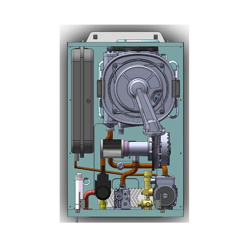 Caldeira combinada de condensação a gás totalmente pré-misturada suspensa de alta eficiência para aquecimento de ambientes e DHW SC-L28M3C