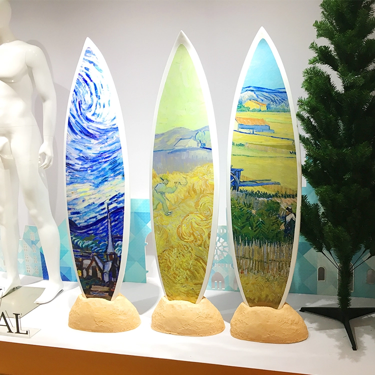 fabricantes de pranchas de surf de fibra de vidro decorativas personalizadas