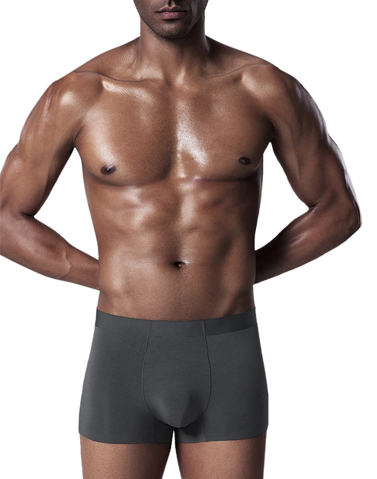 Cueca boxer masculina de algodão elástico e elástico