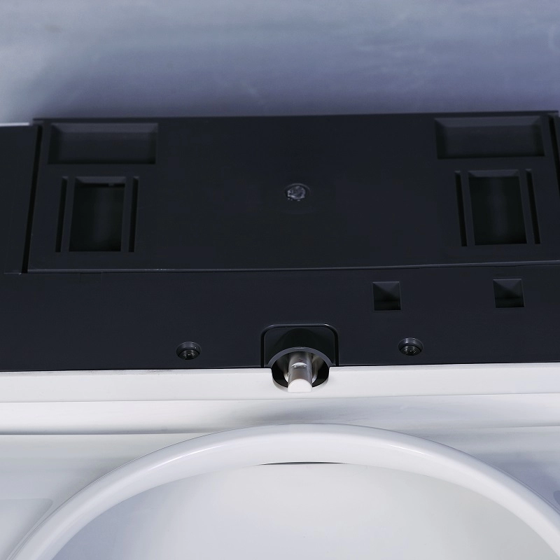 Cobertura de assento de vaso sanitário simples não elétrico com água fria e fechamento lento para banheiro