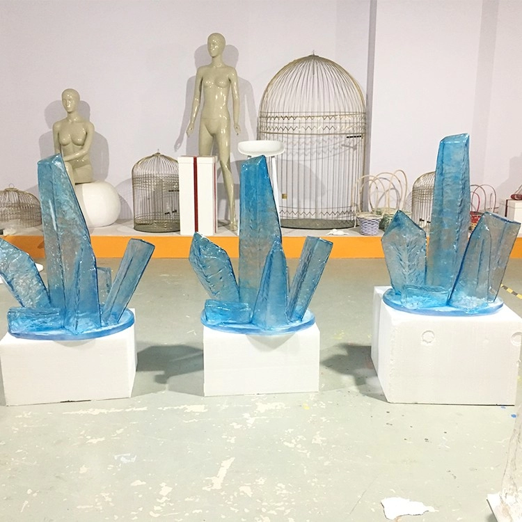Adereços de exibição de iceberg transparentes de inverno