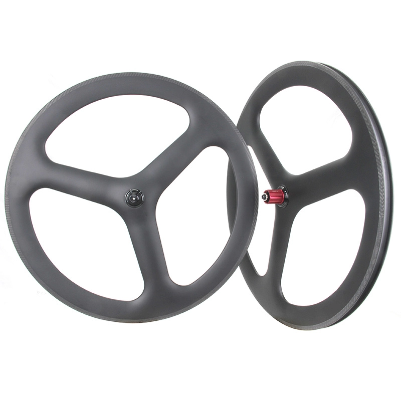 Roda de carbono ProX de 3 raios 700C Roda de 3 raios para bicicletas de estrada-TT-Track