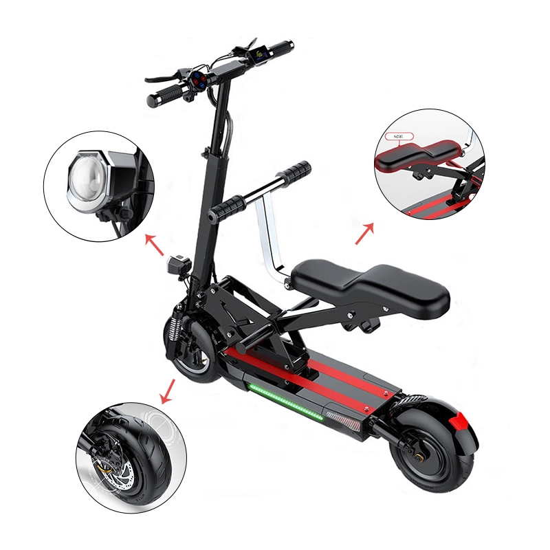 2021 venda imperdível 10 polegadas elétrica dobrável dianteira scooter elétrica 48v 500w scooter elétrica