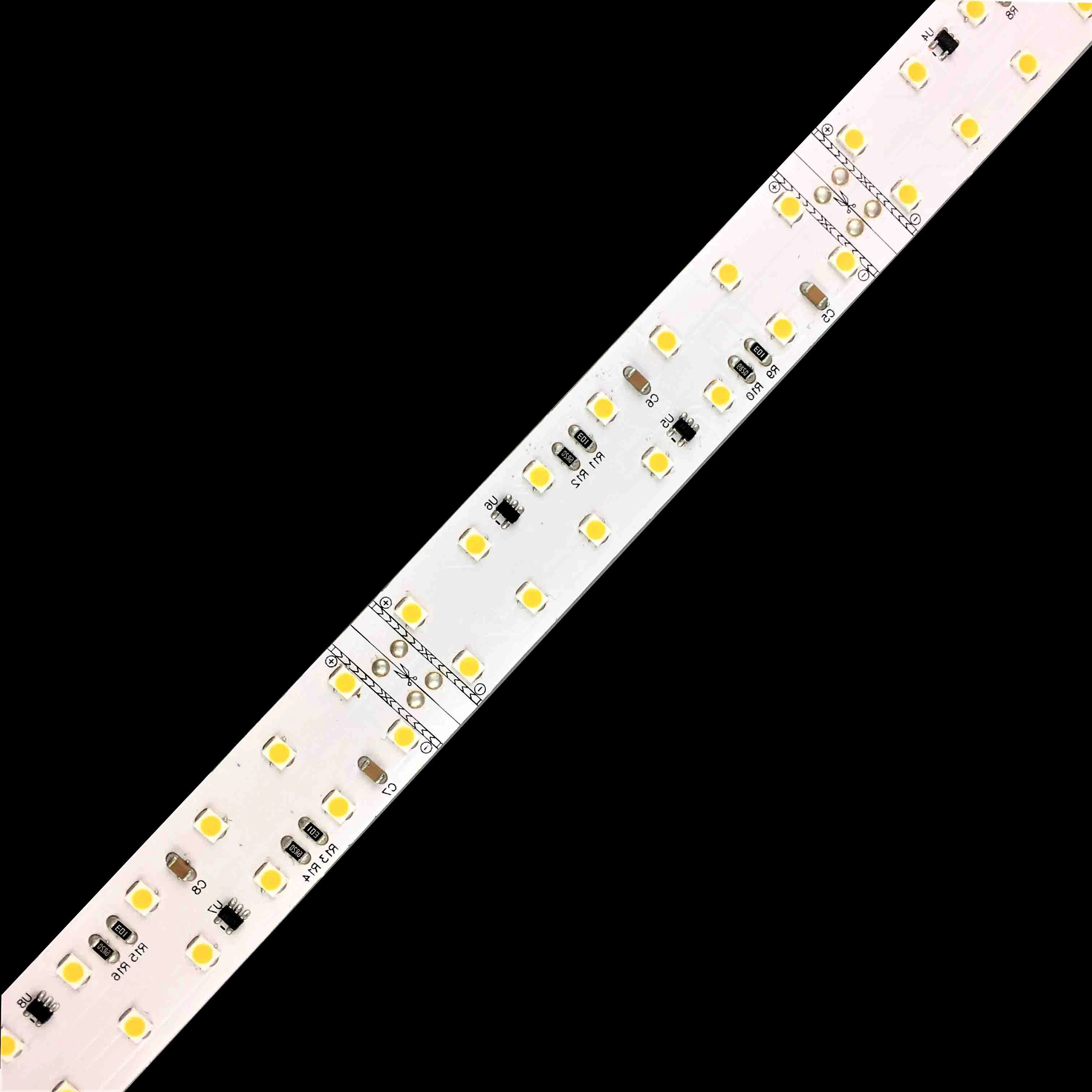 Tira flexível de LED de fila dupla SMD2835