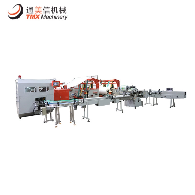 Linha de produção de máquina de rebobinagem de papel higiênico de rolo grande JRT