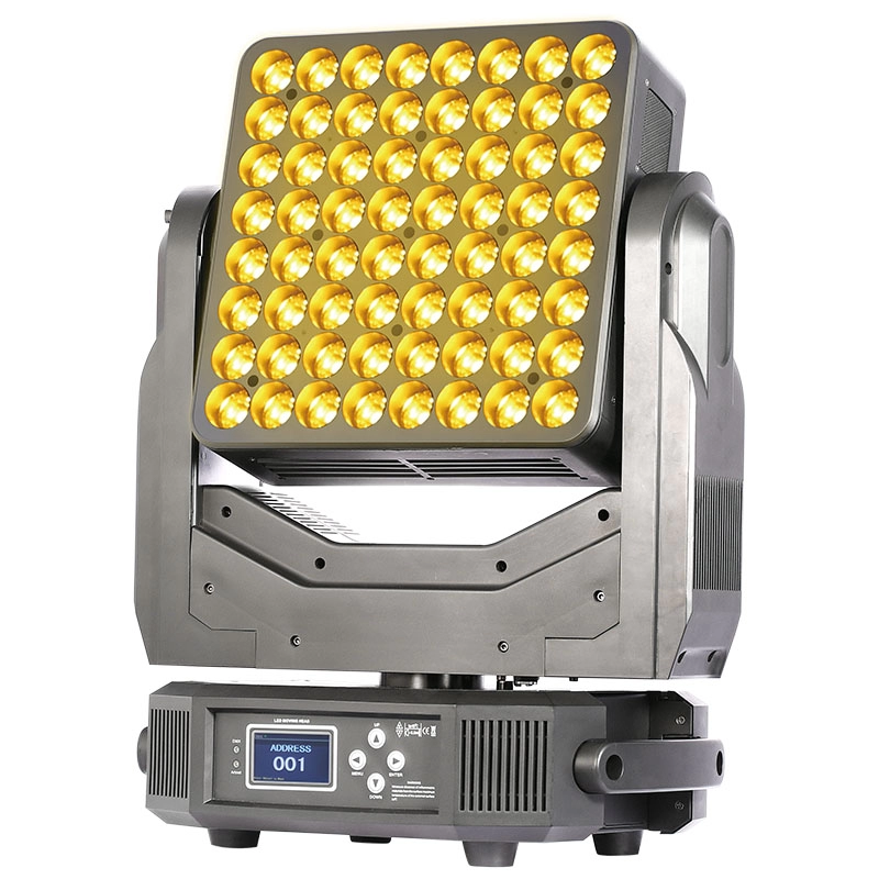 Luz de cabeça móvel de matriz de LED 8X8