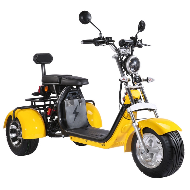 Scooter triciclo de golfe potente 2000w Citycoco motocicleta 3 rodas