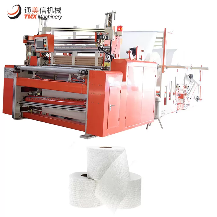 Máquina de rebobinagem de papel higiênico de alta velocidade totalmente automática