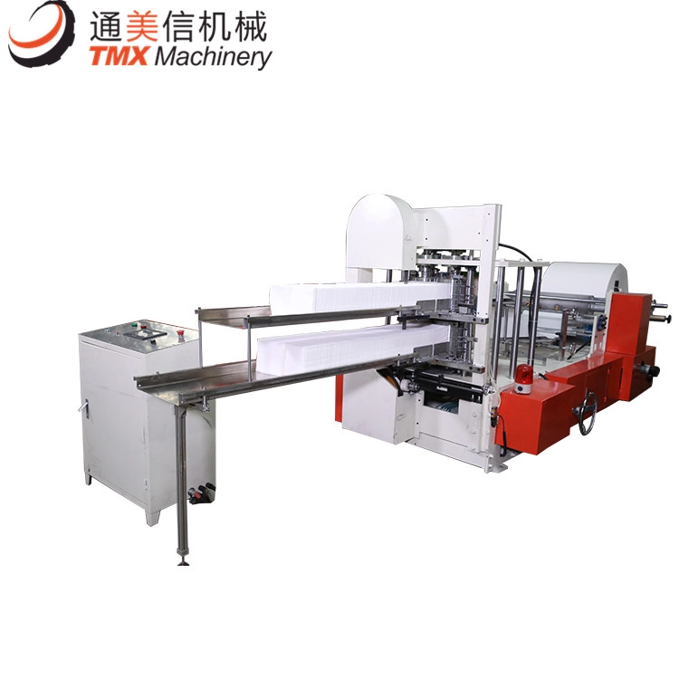Máquina de dobradura de papel de guardanapo de restaurante de impressão de decks duplos de alta produção
