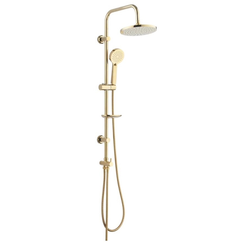Sistema de chuveiro de ouro com chuveiro de 8 polegadas