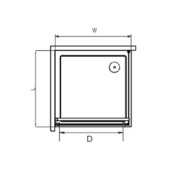 cabines de chuveiro com porta pivotante quadrada sem molduraDuschkabinen_duschen_runduschen_douchecabine_NEUNAS