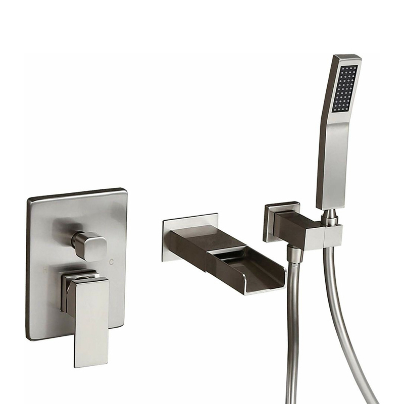 concealed bathroom bath taps setChrome_wall_mounted_brass_bathroom_bath_taps_set_Badewannenarmaturen_Badkraan_NEUNAS_11252BN