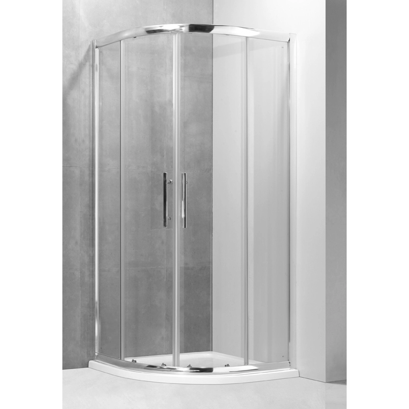 Compartimentos de chuveiro quadrante de porta deslizante de canto