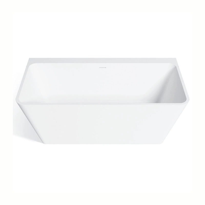 Banheira autônoma de superfície sólida de design moderno branco fosco