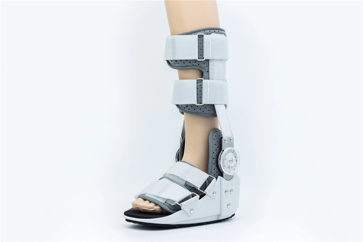 Tall Summer ROM Walker fratura Cintas de bota com suportes de alumínio e bolsas de tornozelo de gel