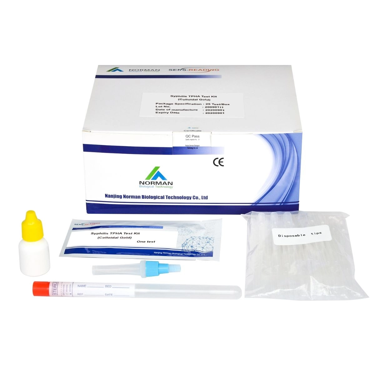 Kit de teste de anticorpos para Treponema Pallidum/Sífilis