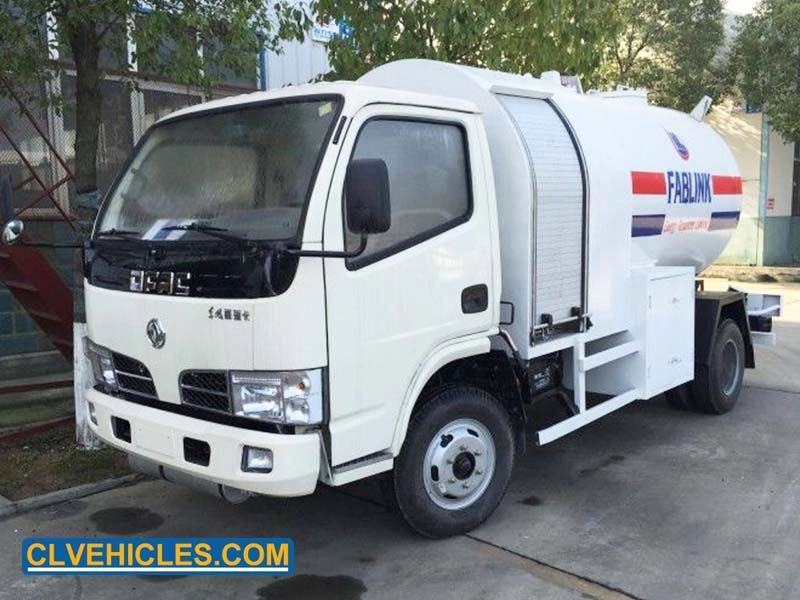 Caminhão-tanque de armazenamento de propano de 5500 litros Dongfeng