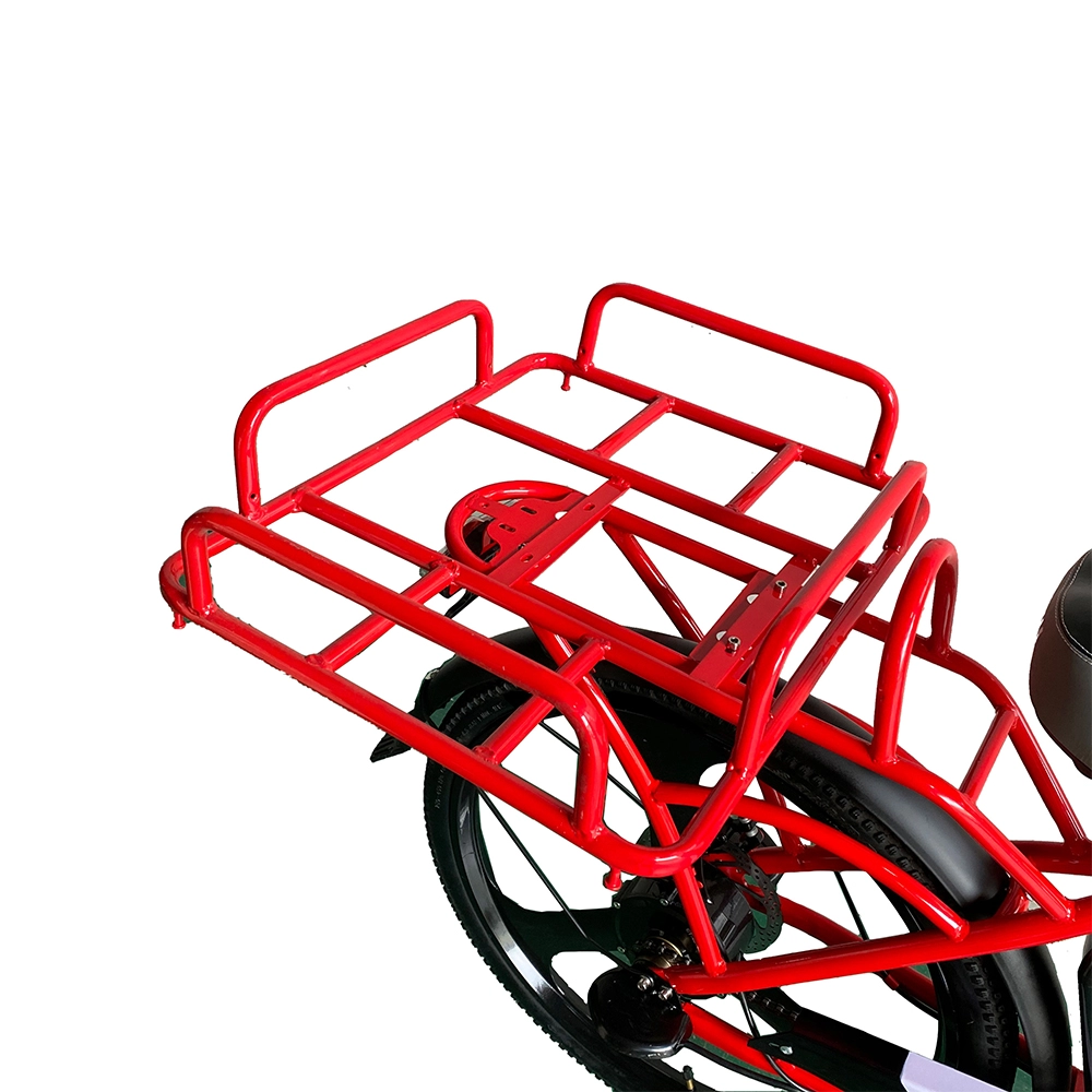Bicicleta elétrica de entrega de comida vermelha 48V 240W