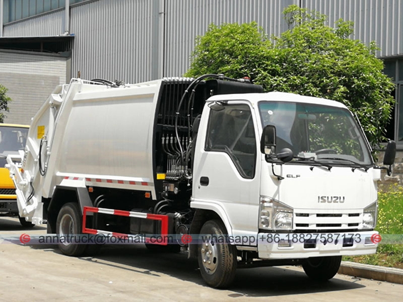 Caminhão de lixo comprimido 4cbm ISUZU