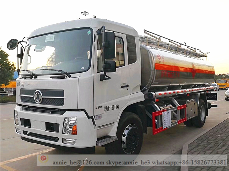 Caminhão tanque de combustível de liga de alumínio leve de 4.000 galões