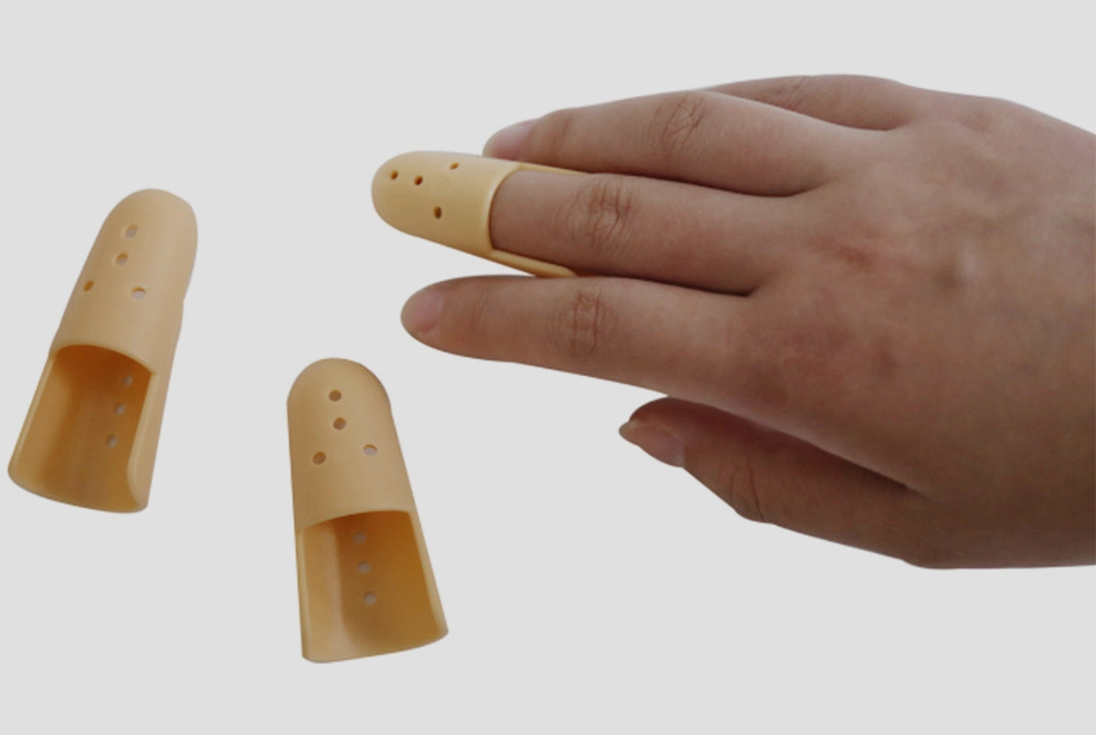 Aparelhos médicos e respiráveis Stack Finger splint Plástico rígido com sete tamanhos