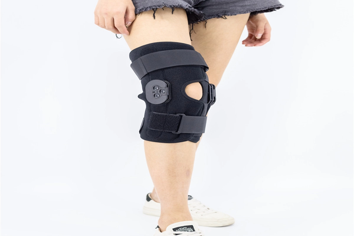 ACL dobradiça de joelho envolvente OK pano laminado forro de neoprene respirável com patelar aberta