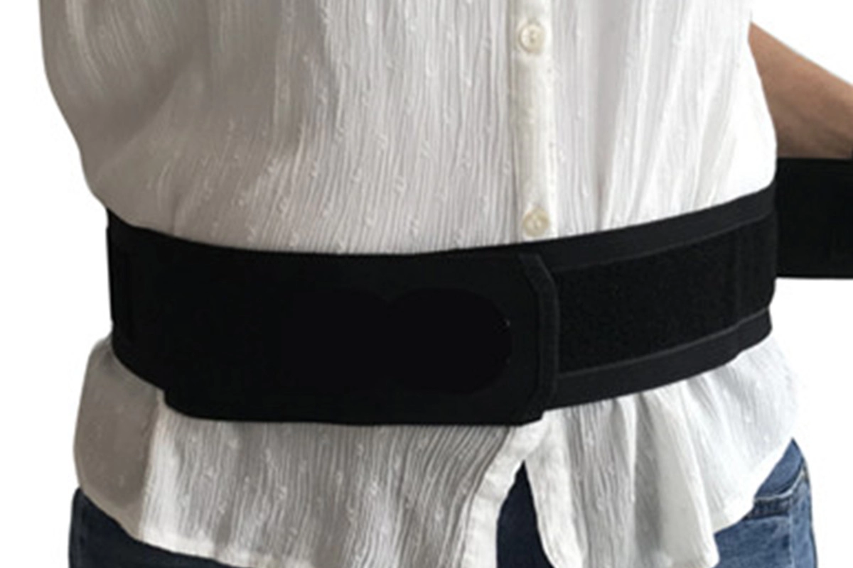 Cinto sacroilíaco aparador de cintura para cinta lombar com material sólido e elástico