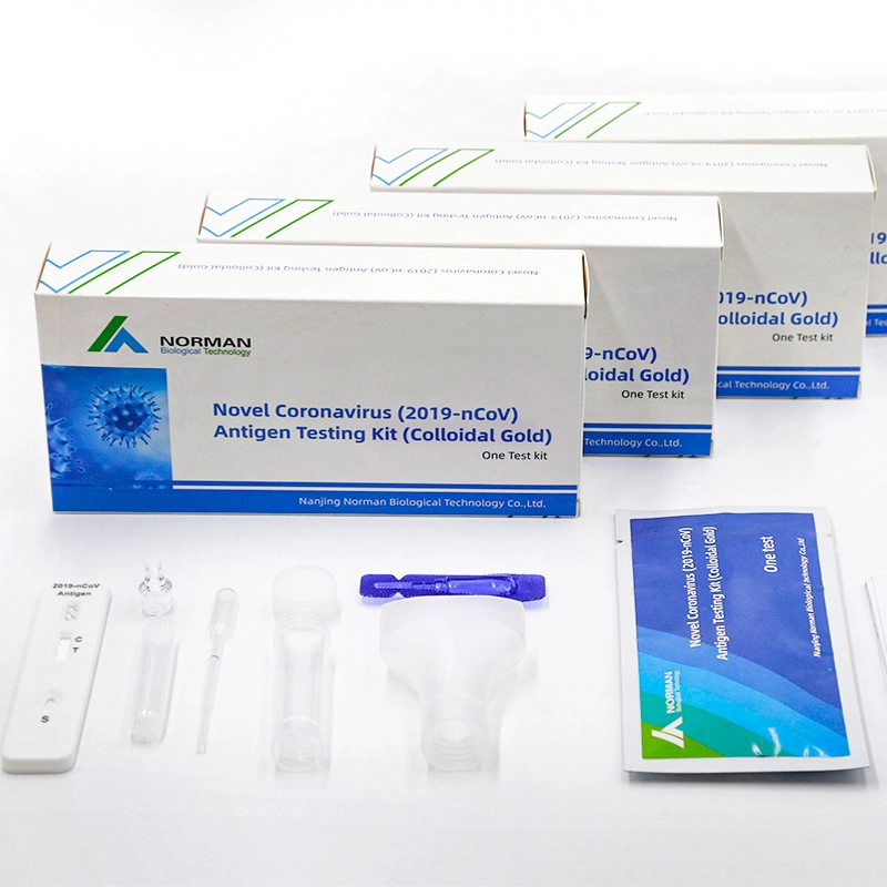 Novo kit de teste de antígeno de coronavírus (2019-nCoV) (ouro coloidal)