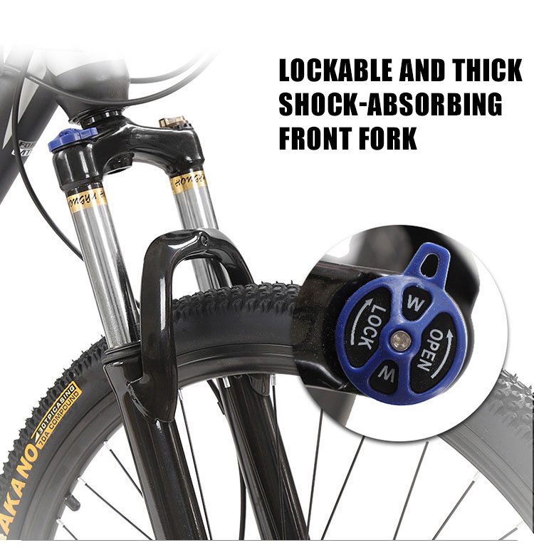 bicicleta de garfo lockacbe