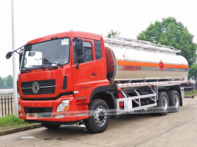 Caminhão tanque de gasolina de liga de alumínio 6x4 Dongfeng 21,2 cbm