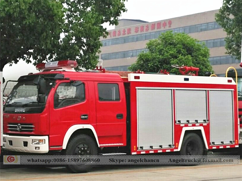 Caminhão de bombeiros de tanque de água tamanho mini 4 m3 Dongfeng