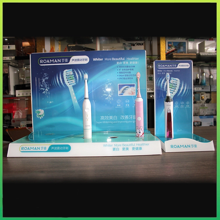 Padrão de impressão de suporte de exibição de escova de dentes elétrica personalizado