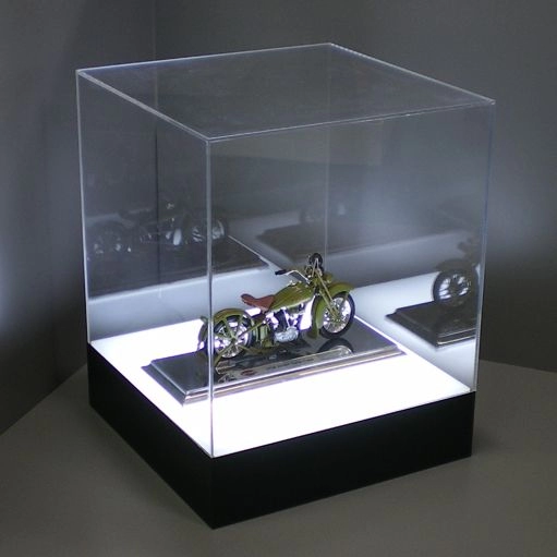 Caixa de exposição modelo acrílico com luz led