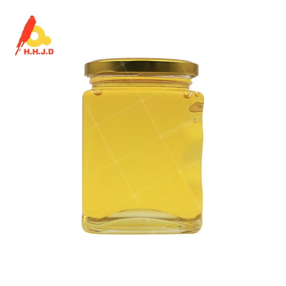 Frasco de vidro 500g de mel de acácia puro maduro não processado