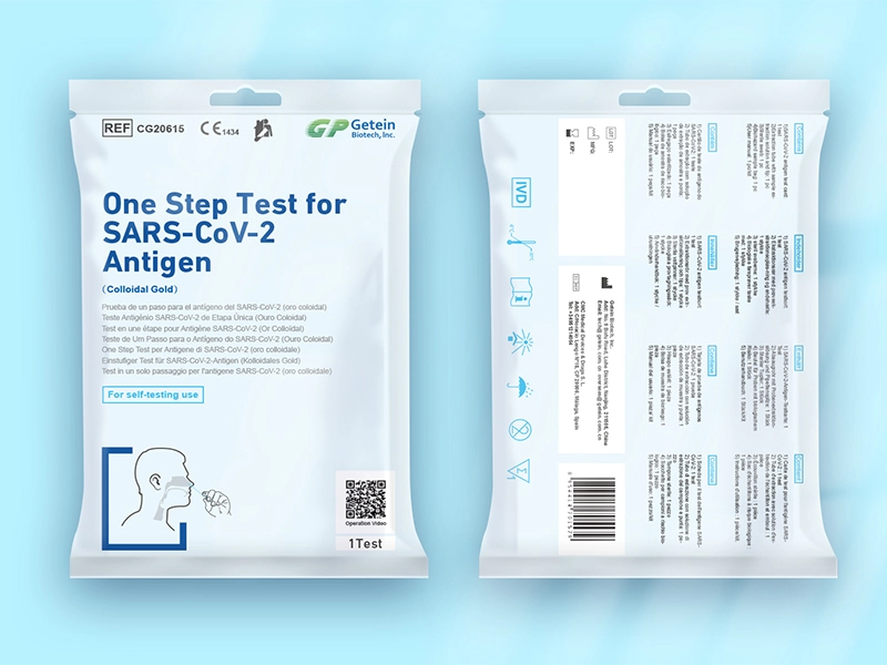 Teste de uma etapa para o antígeno SARS-CoV-2 (ouro coloidal) (cotonete nasal)