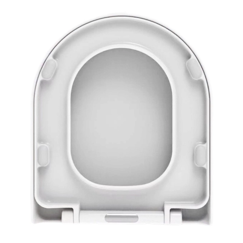 Envoltório resistente sobre tampa de assento de lavatório em cubos assento de vaso sanitário alongado branco
