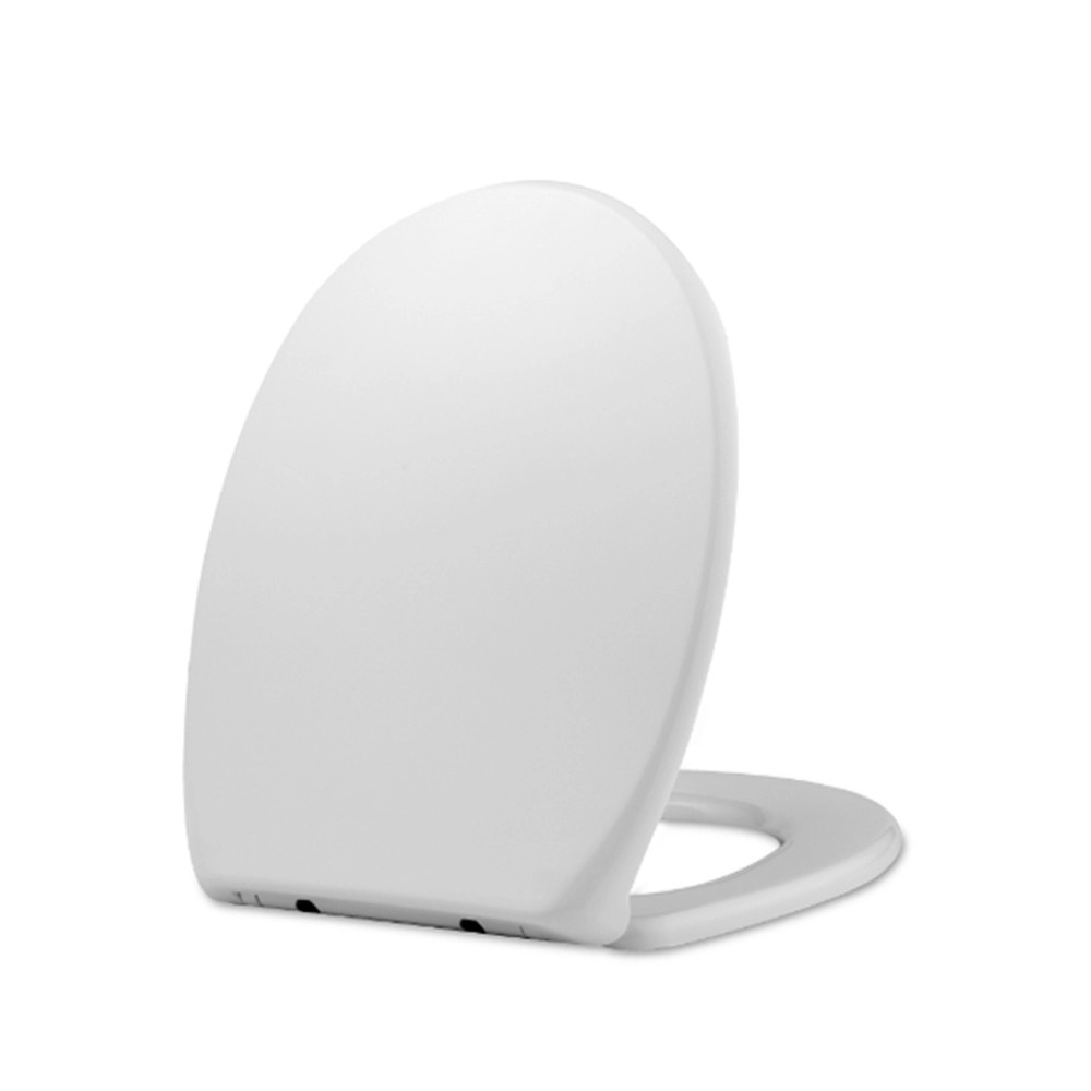 Tampa de tampa de vaso sanitário redonda em forma oval branca tamanho universal tampa de assento de vaso sanitário