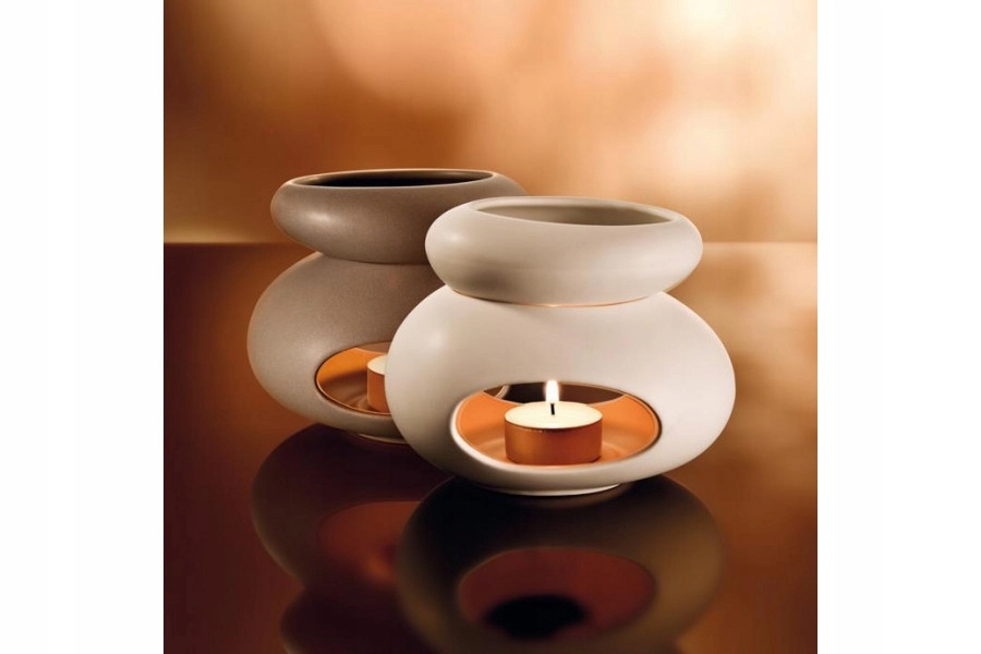 Queimador de óleo de cera cerâmica de pedras de aromalampa exclusivo para tealight