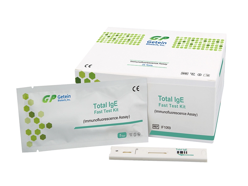 Kit de teste rápido de IgE total (ensaio de imunofluorescência)