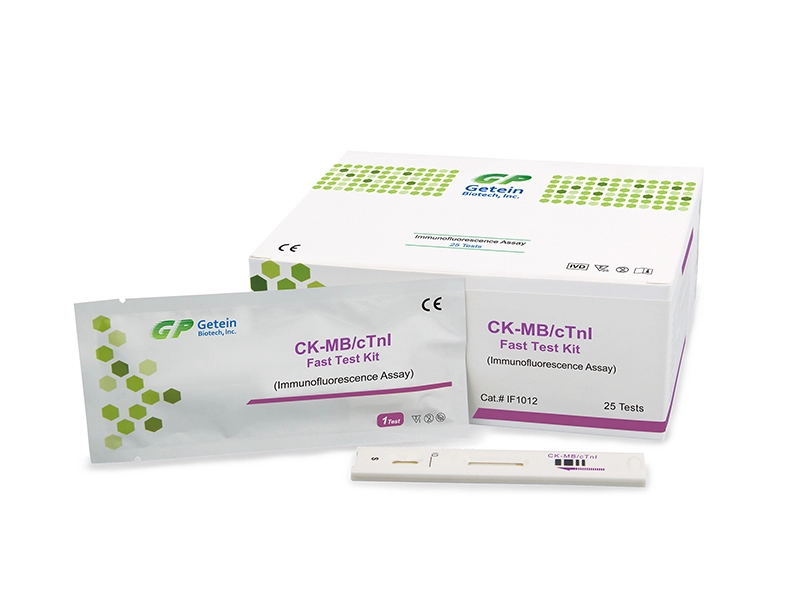 Kit de teste rápido CK-MB/cTnI (ensaio de imunofluorescência)