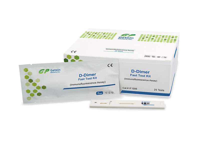 Kit de teste rápido D-dímero (ensaio de imunofluorescência)