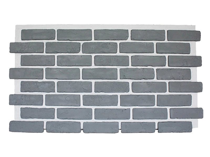 Painel de parede de tijolo falso cinza de fácil instalação