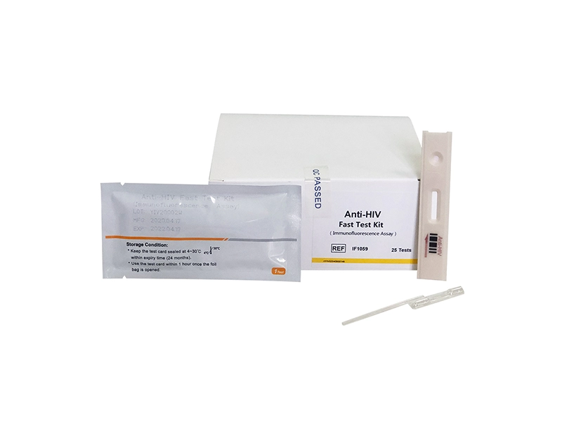 Kit de teste rápido anti-HIV (ensaio de imunofluorescência)